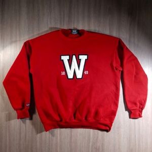 Wisconsin sweatshirt.